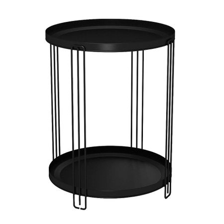 Журнальный столик круглый черный муар Sheffilton SHT-CT31