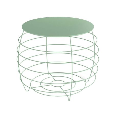 Журнальный столик круглый бразо/мятный Sheffilton SHT-CT77