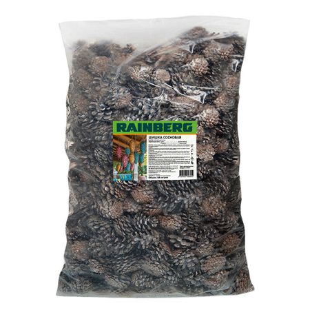 Шишка сосновая декоративная Rainberg 60 л искусственные сосновые шишки 6 10 шт