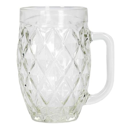 Кружка пивная Ева Гласс бесцветное стекло, ромб 0,5 л