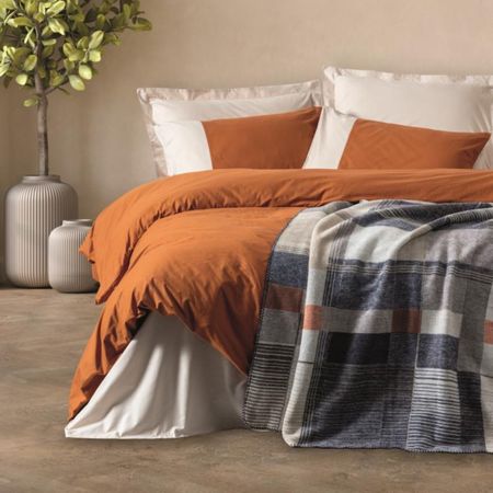 Комплект постельного белья Cotton Box clement tarcin Двуспальный + плед 180х220 см