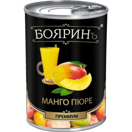 Пюре манго Бояринъ жестяная банка Тайланд 400 мл