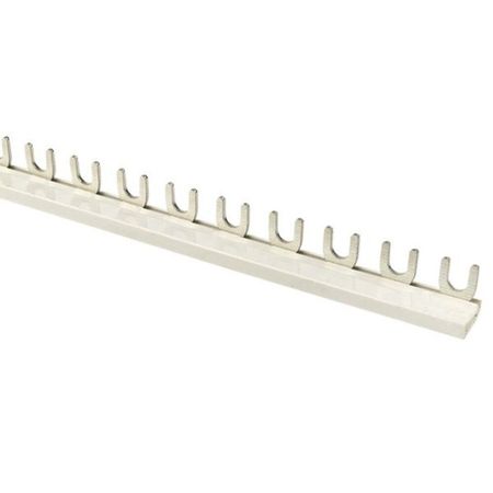 Шина соединительная типа FORK однорядная EKF PROxima тип FORK 230 В 100 А на 54 модуля 1 м (fork-01-100) rfid экранирующая ткань из меди и никеля 1 метр