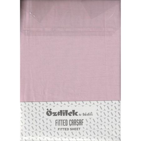 Комплект Ozdilek простыня 160х200 см и 2 наволочки 50х70 см розовый