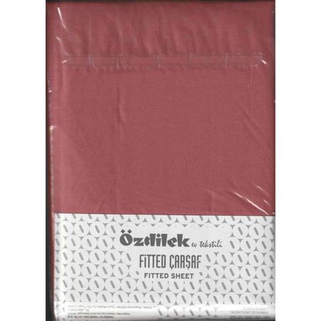 Комплект Ozdilek простыня 180х200 см и 2 наволочки 50х70 см красный