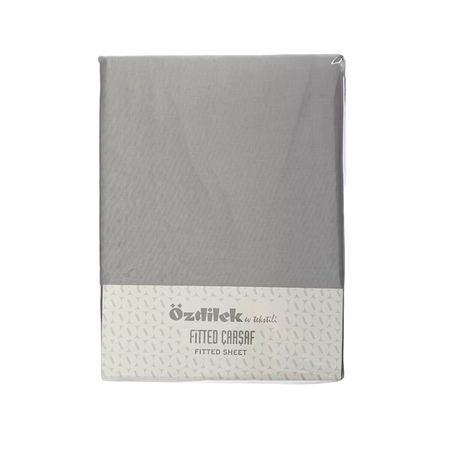 Комплект Ozdilek простыня 160х200 см и 2 наволочки 50х70 см серебряный