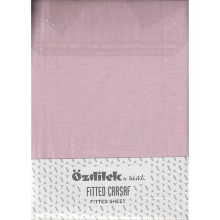 Комплект Ozdilek простыня 180х200 см и 2 наволочки 50х70 см розовый