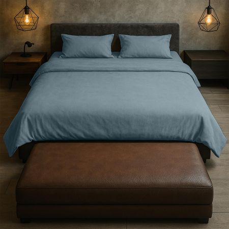 Комплект постельного белья Eliveon Евро хлопок серый