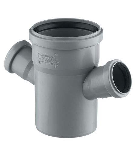 Крестовина Ostendorf HTDA d110х50х50 мм 67° пластиковая одноплоскостная для внутренней канализации (115910)