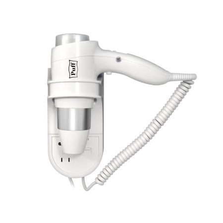 Фен для волос настенный Puff 1600В 1600 Вт белый