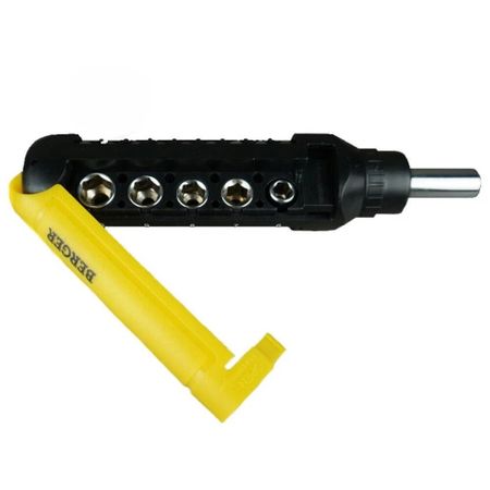 Набор бит и головок с трещоточной отверткой Berger (BG1073) (15 шт.)