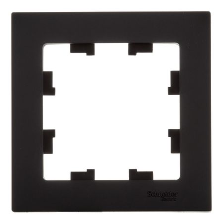 Рамка Systeme Electric AtlasDesign одноместная карбон (ATN001001)