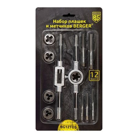 Набор плашек и метчиков Berger BG (BG12TDS) (12 шт.)