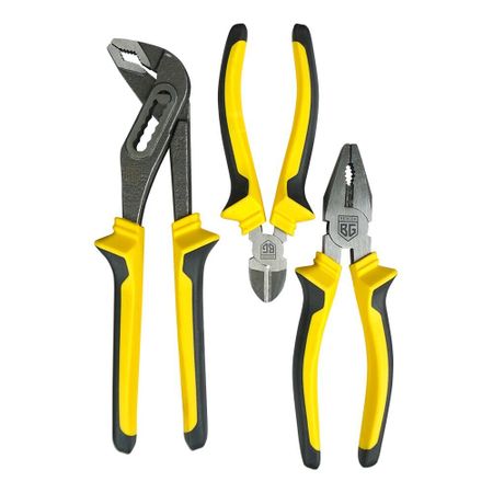 Набор шарнирно-губцевого инструмента для работы с крепежом Berger (BG1295) (3 шт.)