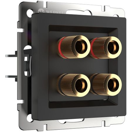 Розетка акустическая Werkel встраиваемая черная матовая (a051614) экслибрисы и штемпели частных коллекций в фондах исторической библиотеки вып 1 2 е изд перераб и доп