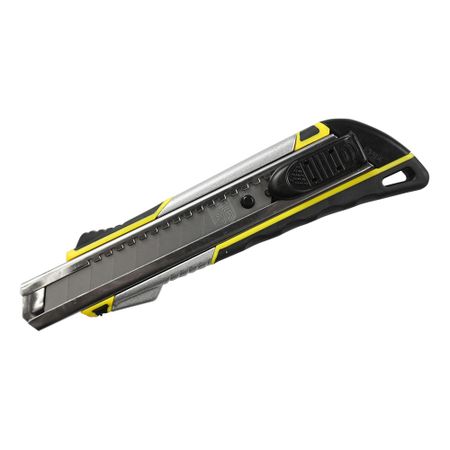 Нож строительный Berger 18 мм с ломающимся лезвием металлический корпус с автофиксатором