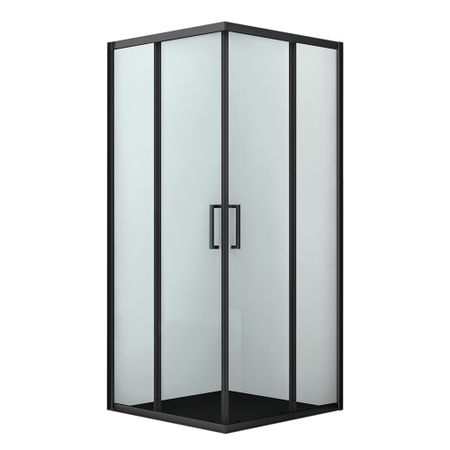 Душевой уголок WasserKraft Dill 61S черный 90х90х200 см квадрат стекло прозрачное 6 мм (61S03)
