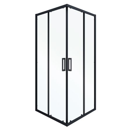 Душевой уголок Ulitka Safari черный 100х100х195 см квадрат стекло прозрачное 6 мм (74104004)