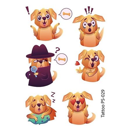 Наклейки для тела ПОЛИСФЕРА Временная переводная татуировка Tattoo PS-029