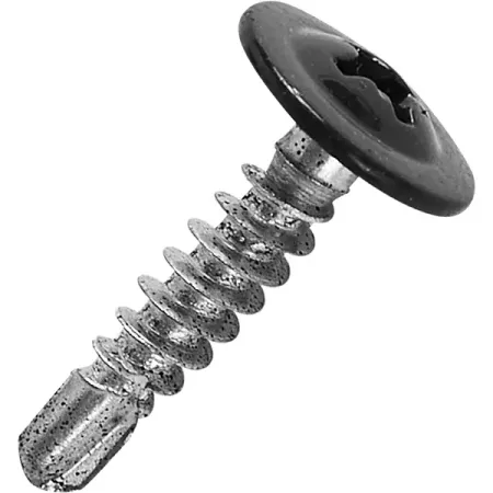 Саморезы по металлу с пресс-шайбой со сверлом оцинкованные RAL 7024 4.2x19 240 шт.