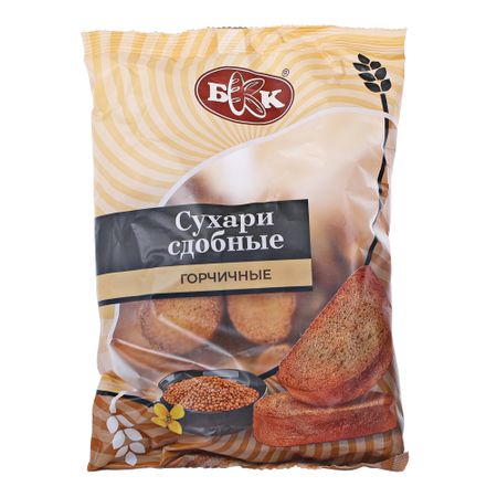 Сухари БКК сдобные горчичные 240 г