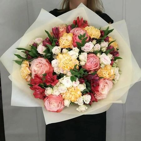 Букет живых цветов ВОРНИКОВ - БУКЕТЫ VORNIKOV BOUQUETS Букет Карамельный пунш аминокислоты бцаа про со вкусом фруктовый пунш 250 г уп geneticlab