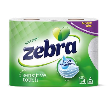 Бумага туалетная Zebra color green 4 рулона 4 слоя светлана л грачева болгария