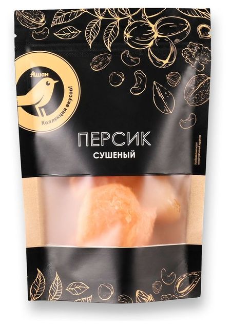 Персик сушеный АШАН Золотая птица, 150 г