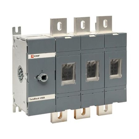 Выключатель-разъединитель EKF TwinBlock 3P 1250А 400-690 В на монтажную плату (tb-s-1250-3p)