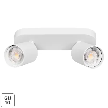 Спот поворотный Arte Lamp Aquarius 2 лампы GU10 4 м² цвет белый