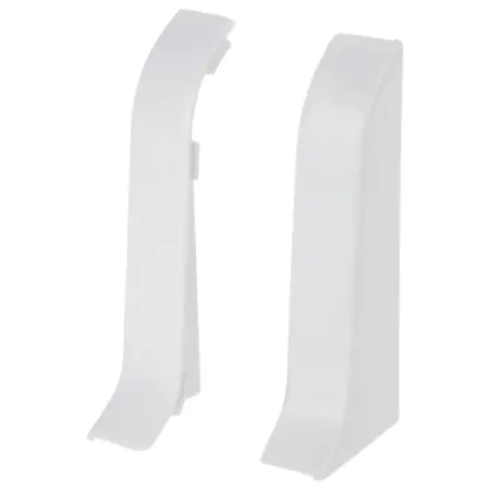 Заглушка для плинтуса левая и правая «Белый», 58 мм,