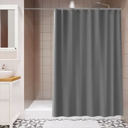 Штора для ванной Lemer Ofenhorn 180x200 см полиэстер цвет серый