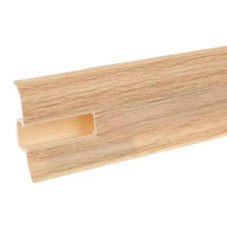 Плинтус напольный ПВХ цвет дуб мадура 220x23x58 мм