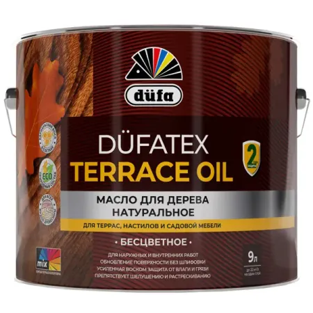 Масло для дерева Oil Terrace цвет бесцветный 9 л масло для дерева dusberg с твердым воском 2л бес ное арт 2530200