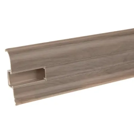 Плинтус напольный ПВХ цвет дуб ширин 220x23x58 мм