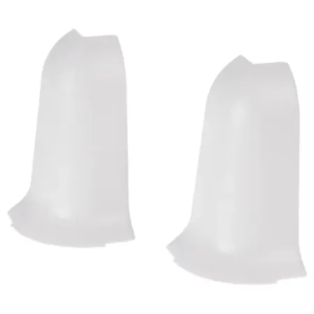 Угол для плинтуса внешний «Белый», высота 58 мм, 2 шт.