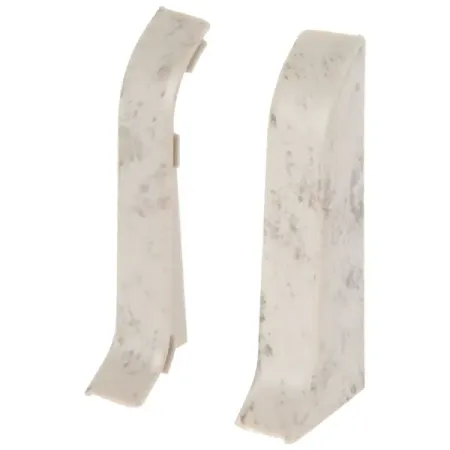 Заглушка для плинтуса левая и правая «Пепельный», высота 58 мм,