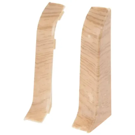 Заглушка для плинтуса левая и правая «Дуб Мадура», высота 58 мм,