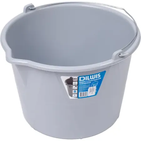 Ведро строительное усиленное с носиком DILWIS 20 л