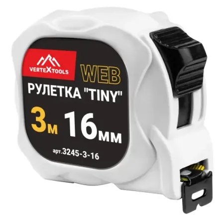 Рулетка Vertextools 3245-3-16 3 м x 16 мм крючок для ремня zuidid для makita 18в