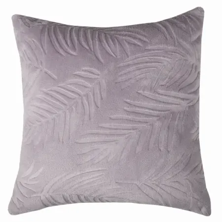 Декоративная подушка Texrepublic Листья 40x40 см цвет сиреневый