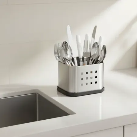 Подставка для губки настольная 11x8.5x8.5 см нержавеющая сталь цвет серый губки целлюлозные homex очень милые 2 шт