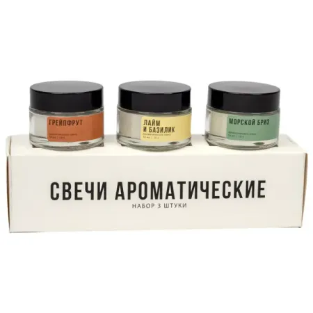 Свеча ароматическая в стакане BD003 B 3.5 см цвет прозрачный