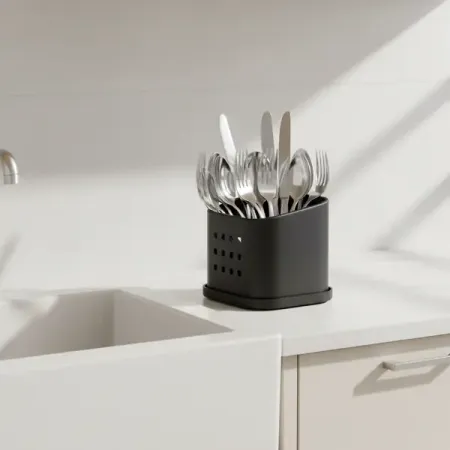 Подставка для губки настольная 11x8.5x8.5 см металл цвет черный металлическая подставка для сережек willjane