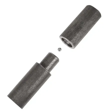 Петля гаражная с шаром 22x120 мм цвет черный