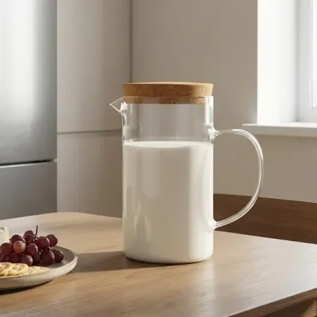 Кувшин 0.9 л Esprado Corteza с крышкой стекло цвет прозрачный