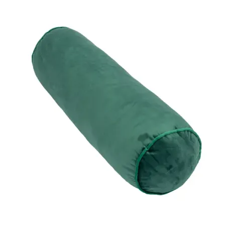 Декоративная подушка Валик 60x20 см цвет зеленый