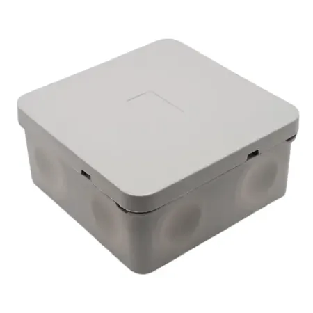 Распределительная двуxкомпонентная коробка Mirkl 70x70x40 мм 6 вводов IP66 цвет серый