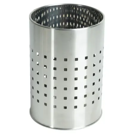 Подставка для приборов 1 отсек Two Dolfins 12.8х12.8х18 см металл цвет серый