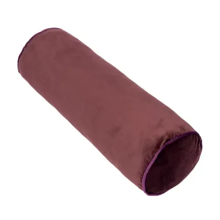 Декоративная подушка Валик 60x20 см цвет бордовый